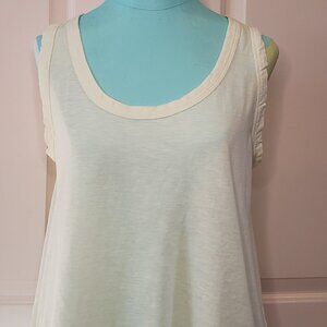 LOFT - Light Yellow Crew Neck Tank Top - Size M